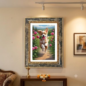 Krishna Decorative Photo Frame With White Mount | Premium Wall & Tabletop Picture Frame | Home, Office & Temple Decoration | 12x16 Inch (Pack Of 1) (F32494) Krishna Decorative Photo Frame With White Mount | Premium Wall & Tabletop Picture Frame | Home, Office & Temple Decoration | 12x16 Inch (Pack Of 1) (F32494)