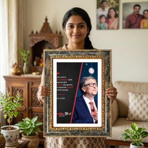 Quote Decorative Photo Frame With White Mount | Premium Wall & Tabletop Picture Frame | Home, Office & Temple Decoration | 8x12 Inch (Pack Of 1) (F31465) Quote Decorative Photo Frame With White Mount | Premium Wall & Tabletop Picture Frame | Home, Office & Temple Decoration | 8x12 Inch (Pack Of 1) (F31465)