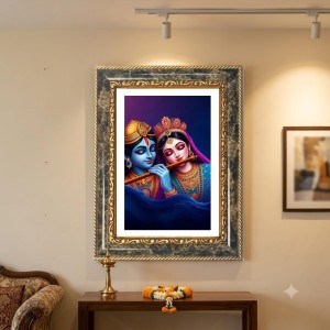 Radhaa Krishna Decorative Photo Frame With White Mount | Premium Wall & Tabletop Picture Frame | Home, Office & Temple Decoration | 8x12 Inch (Pack Of 1) (F31470) Radhaa Krishna Decorative Photo Frame With White Mount | Premium Wall & Tabletop Picture Frame | Home, Office & Temple Decoration | 8x12 Inch (Pack Of 1) (F31470)