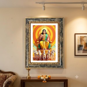 Ram And Sita Decorative Photo Frame With White Mount | Premium Wall & Tabletop Picture Frame | Home, Office & Temple Decoration | 12x16 Inch (Pack Of 1) (F32637) Ram And Sita Decorative Photo Frame With White Mount | Premium Wall & Tabletop Picture Frame | Home, Office & Temple Decoration | 12x16 Inch (Pack Of 1) (F32637)