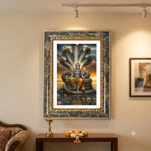 Vishnu Decorative Photo Frame With White Mount | Premium Wall & Tabletop Picture Frame | Home, Office & Temple Decoration | 10x14 Inch (Pack Of 1) (F31397) Vishnu Decorative Photo Frame With White Mount | Premium Wall & Tabletop Picture Frame | Home, Office & Temple Decoration | 10x14 Inch (Pack Of 1) (F31397)