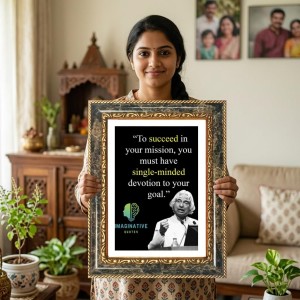 A.P.J. Abdul Kalam Quote Decorative Photo Frame With White Mount | Premium Wall & Tabletop Picture Frame | Home, Office & Temple Decoration | 8x12 Inch (Pack Of 1) (F33035) A.P.J. Abdul Kalam Quote Decorative Photo Frame With White Mount | Premium Wall & Tabletop Picture Frame | Home, Office & Temple Decoration | 8x12 Inch (Pack Of 1) (F33035)