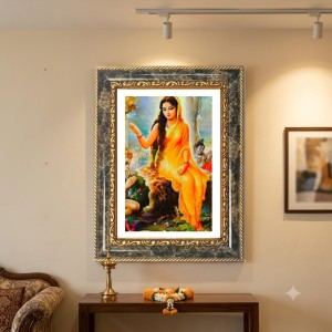 Radhaa Decorative Photo Frame With White Mount | Premium Wall & Tabletop Picture Frame | Home, Office & Temple Decoration | 8x12 Inch (Pack Of 1) (F32460)