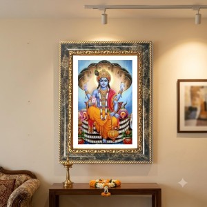 Vishnu Decorative Photo Frame With White Mount | Premium Wall & Tabletop Picture Frame | Home, Office & Temple Decoration | 8x12 Inch (Pack Of 1) (F32597) Vishnu Decorative Photo Frame With White Mount | Premium Wall & Tabletop Picture Frame | Home, Office & Temple Decoration | 8x12 Inch (Pack Of 1) (F32597)
