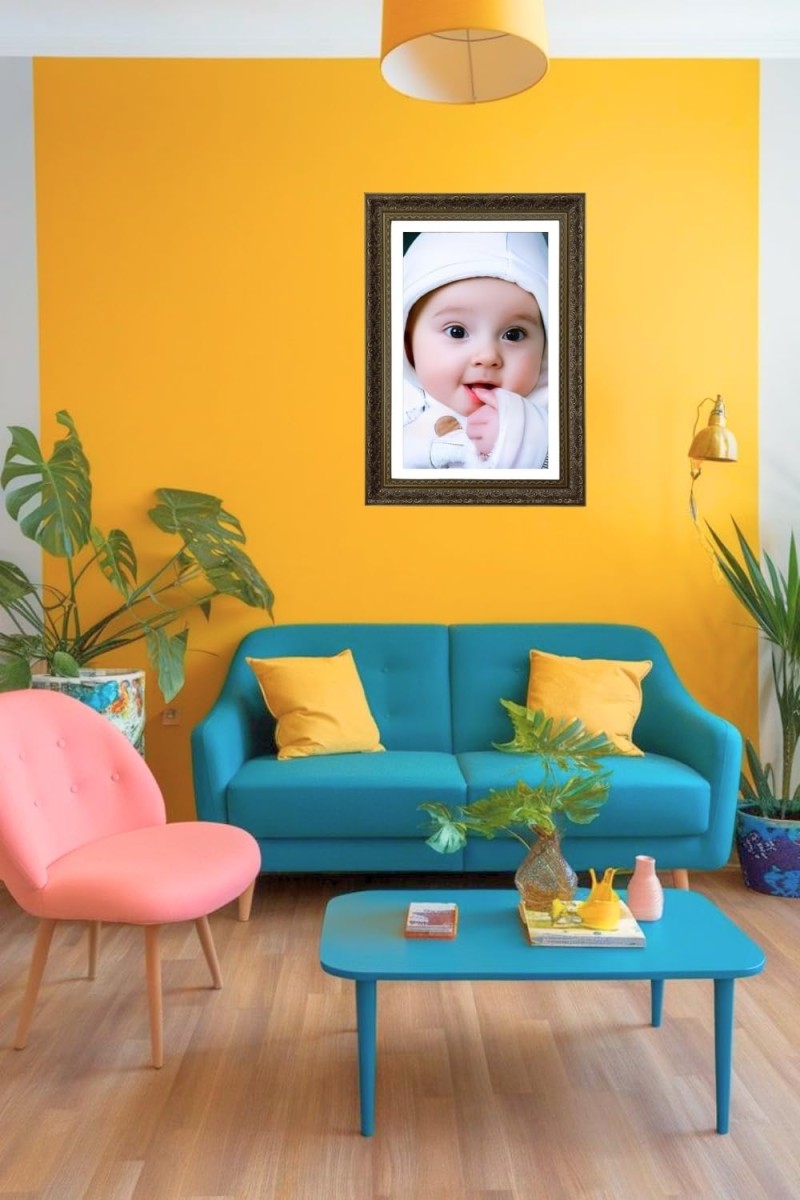 Vertical16X24 Inches Frame Big Photo Frame - 20x28 Inches For Home,Temple & Office Decoration (F10809)
