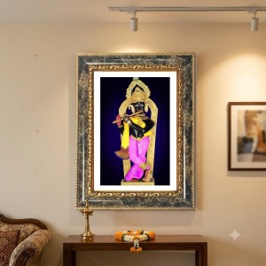 Saraswati Decorative Photo Frame With White Mount | Premium Wall & Tabletop Picture Frame | Home, Office & Temple Decoration | 12x16 Inch (Pack Of 1) (F31608) Saraswati Decorative Photo Frame With White Mount | Premium Wall & Tabletop Picture Frame | Home, Office & Temple Decoration | 12x16 Inch (Pack Of 1) (F31608)
