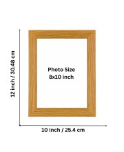 Wooden Photo Frame | Natural Wood Finish Picture Frame | Wall Hanging & Tabletop Display | Modern Photo Frame for Home, Office, Living Room & Bedroom Decor (8X10)