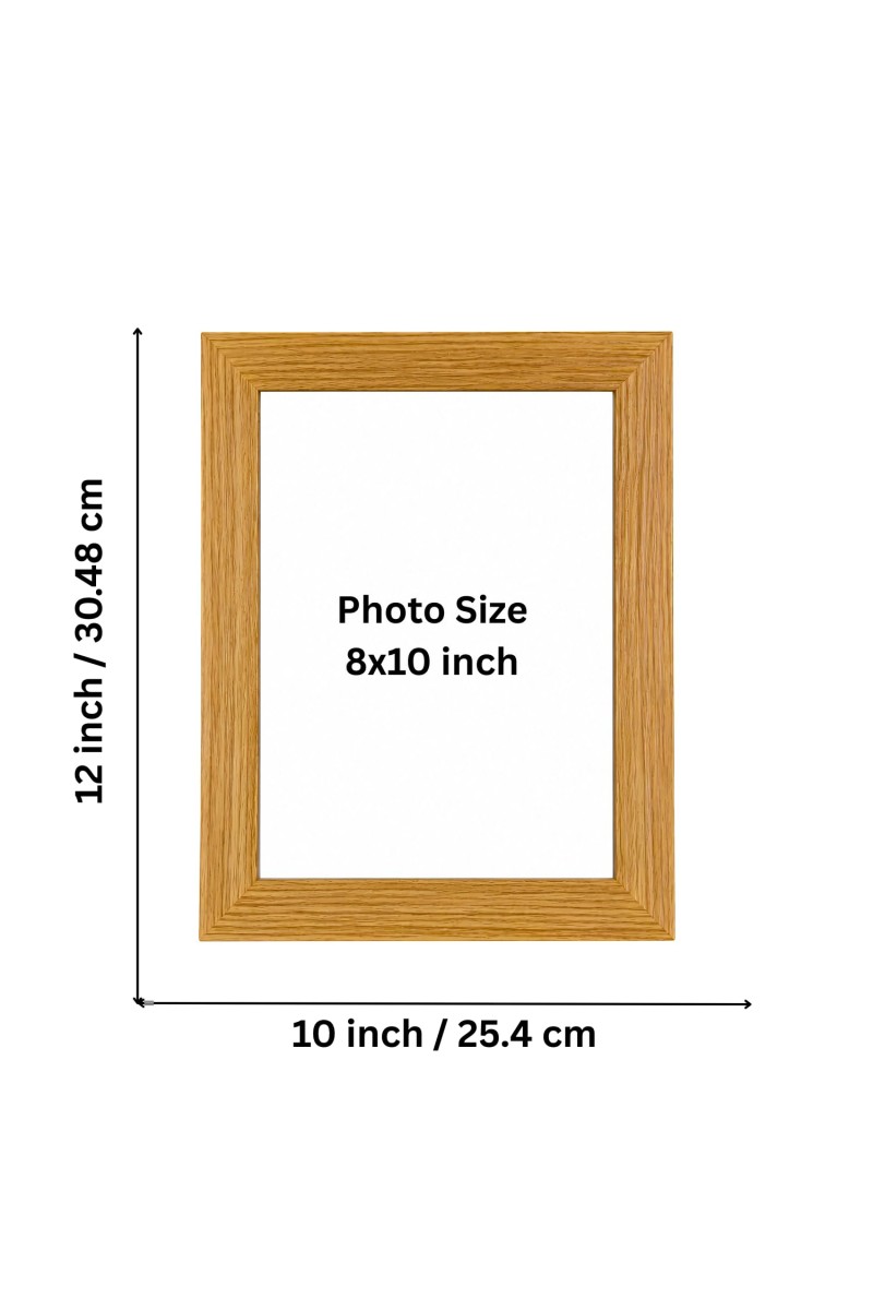 Wooden Photo Frame | Natural Wood Finish Picture Frame | Wall Hanging & Tabletop Display | Modern Photo Frame for Home, Office, Living Room & Bedroom Decor (8X10)