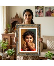 Narendra Modi Decorative Photo Frame With White Mount | Premium Wall & Tabletop Picture Frame | Home, Office & Temple Decoration | 12x16 Inch (Pack Of 1) (F31539)