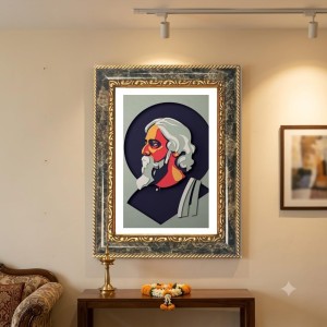 Poet Portrait Art Decorative Photo Frame With White Mount | Premium Wall & Tabletop Picture Frame | Home, Office & Temple Decoration | 8x12 Inch (Pack Of 1) (F32986) Poet Portrait Art Decorative Photo Frame With White Mount | Premium Wall & Tabletop Picture Frame | Home, Office & Temple Decoration | 8x12 Inch (Pack Of 1) (F32986)
