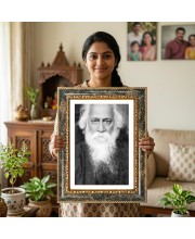 Portrait Decorative Photo Frame With White Mount | Premium Wall & Tabletop Picture Frame | Home, Office & Temple Decoration | 10x14 Inch (Pack Of 1) (F31448)