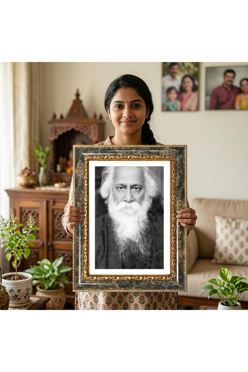 Portrait Decorative Photo Frame With White Mount | Premium Wall & Tabletop Picture Frame | Home, Office & Temple Decoration | 10x14 Inch (Pack Of 1) (F31448)