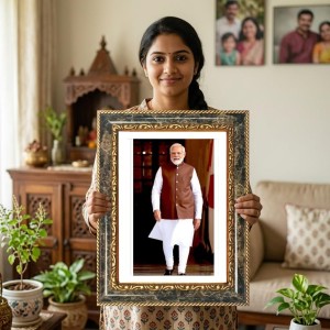 Ram Darbar Decorative Photo Frame With White Mount | Premium Wall & Tabletop Picture Frame | Home, Office & Temple Decoration | 12x16 Inch (Pack Of 1) (F31216) Ram Darbar Decorative Photo Frame With White Mount | Premium Wall & Tabletop Picture Frame | Home, Office & Temple Decoration | 12x16 Inch (Pack Of 1) (F31216)