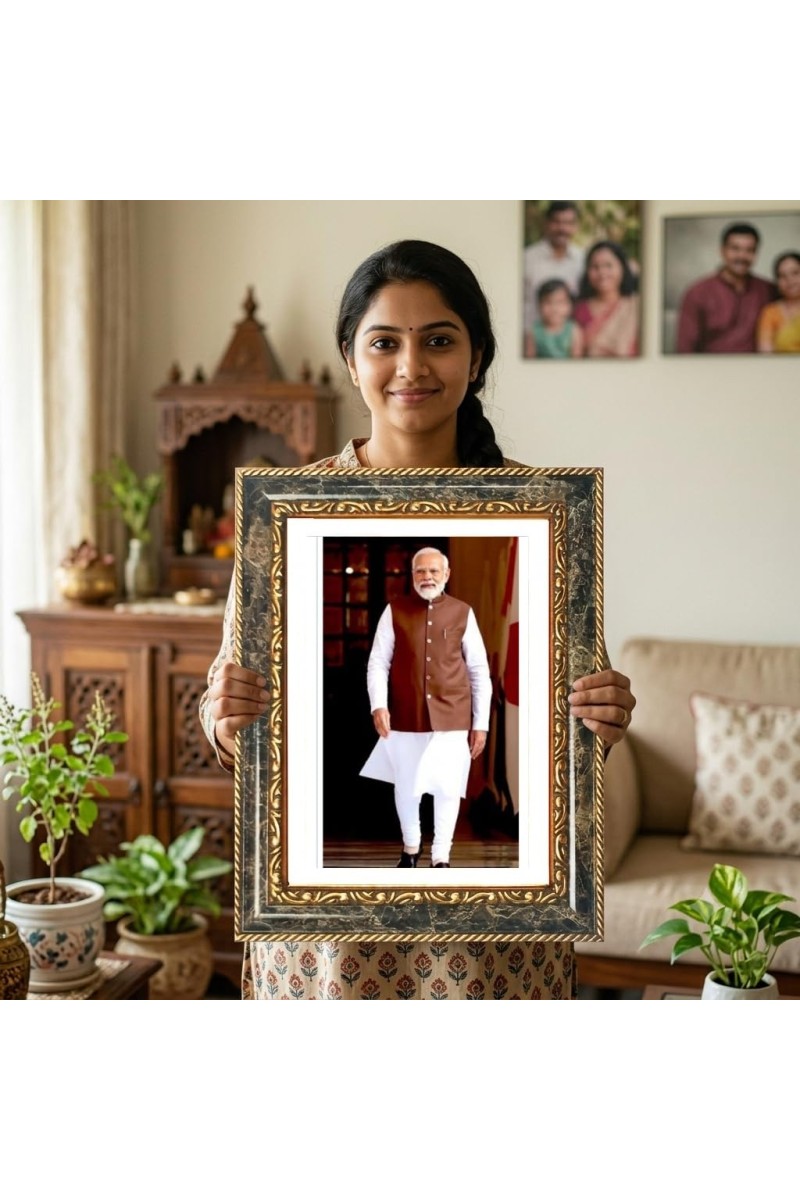 Ram Darbar Decorative Photo Frame With White Mount | Premium Wall & Tabletop Picture Frame | Home, Office & Temple Decoration | 12x16 Inch (Pack Of 1) (F31216)