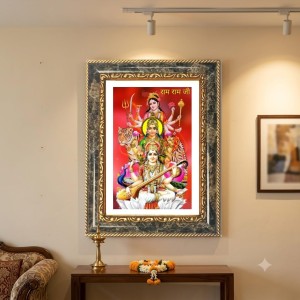 Tridevei Decorative Photo Frame With White Mount | Premium Wall & Tabletop Picture Frame | Home, Office & Temple Decoration | 10x14 Inch (Pack Of 1) (F31548) Tridevei Decorative Photo Frame With White Mount | Premium Wall & Tabletop Picture Frame | Home, Office & Temple Decoration | 10x14 Inch (Pack Of 1) (F31548)