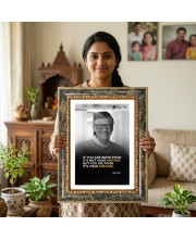 Quote Decorative Photo Frame With White Mount | Premium Wall & Tabletop Picture Frame | Home, Office & Temple Decoration | 10x14 Inch (Pack Of 1) (F31580)