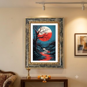 Nature Decorative Photo Frame With White Mount | Premium Wall & Tabletop Picture Frame | Home, Office & Temple Decoration | 8x12 Inch (Pack Of 1) (F32531) Nature Decorative Photo Frame With White Mount | Premium Wall & Tabletop Picture Frame | Home, Office & Temple Decoration | 8x12 Inch (Pack Of 1) (F32531)