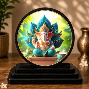 Car Dashboard Wooden Lord Ganeshaa Showpiece | 4 X 4.5 Inch Sublimation Printed Decorative Stand | 4 Mm MDF | Home Decor | Made in India (F33351) Car Dashboard Wooden Lord Ganeshaa Showpiece | 4 X 4.5 Inch Sublimation Printed Decorative Stand | 4 Mm MDF | Home Decor | Made in India (F33351)