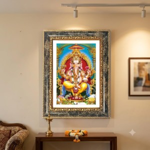 Jagannath Decorative Photo Frame With White Mount | Premium Wall & Tabletop Picture Frame | Home, Office & Temple Decoration | 12x16 Inch (Pack Of 1) (F31532) Jagannath Decorative Photo Frame With White Mount | Premium Wall & Tabletop Picture Frame | Home, Office & Temple Decoration | 12x16 Inch (Pack Of 1) (F31532)