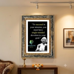 A.P.J. Abdul Kalam Quote Decorative Photo Frame With White Mount | Premium Wall & Tabletop Picture Frame | Home, Office & Temple Decoration | 8x12 Inch (Pack Of 1) (F33035) A.P.J. Abdul Kalam Quote Decorative Photo Frame With White Mount | Premium Wall & Tabletop Picture Frame | Home, Office & Temple Decoration | 8x12 Inch (Pack Of 1) (F33035)