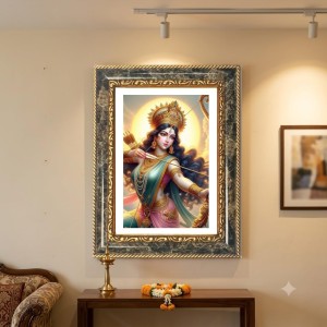 Ram Darbar Decorative Photo Frame With White Mount | Premium Wall & Tabletop Picture Frame | Home, Office & Temple Decoration | 12x16 Inch (Pack Of 1) (F33116) Ram Darbar Decorative Photo Frame With White Mount | Premium Wall & Tabletop Picture Frame | Home, Office & Temple Decoration | 12x16 Inch (Pack Of 1) (F33116)