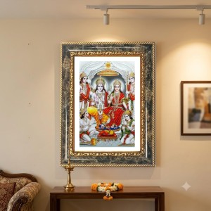 Ram Darbar Decorative Photo Frame With White Mount | Premium Wall & Tabletop Picture Frame | Home, Office & Temple Decoration | 8x12 Inch (Pack Of 1) (F33122) Ram Darbar Decorative Photo Frame With White Mount | Premium Wall & Tabletop Picture Frame | Home, Office & Temple Decoration | 8x12 Inch (Pack Of 1) (F33122)