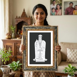Venkateswara Decorative Photo Frame With White Mount | Premium Wall & Tabletop Picture Frame | Home, Office & Temple Decoration | 8x12 Inch (Pack Of 1) (F32381) Venkateswara Decorative Photo Frame With White Mount | Premium Wall & Tabletop Picture Frame | Home, Office & Temple Decoration | 8x12 Inch (Pack Of 1) (F32381)