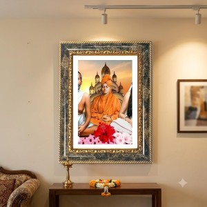 Swami Vivekananda Decorative Photo Frame With White Mount | Premium Wall & Tabletop Picture Frame | Home, Office & Temple Decoration | 8x12 Inch (Pack Of 1) (F32642) Swami Vivekananda Decorative Photo Frame With White Mount | Premium Wall & Tabletop Picture Frame | Home, Office & Temple Decoration | 8x12 Inch (Pack Of 1) (F32642)