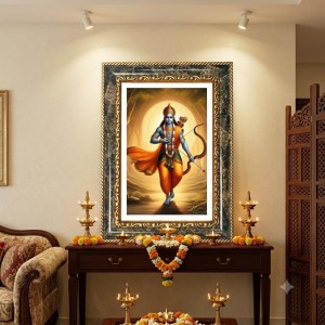 Rama Decorative Photo Frame With White Mount | Premium Wall & Tabletop Picture Frame | Home, Office & Temple Decoration | 8x12 Inch (Pack Of 1) (F33075) Rama Decorative Photo Frame With White Mount | Premium Wall & Tabletop Picture Frame | Home, Office & Temple Decoration | 8x12 Inch (Pack Of 1) (F33075)