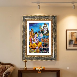 Ram Darbar Decorative Photo Frame With White Mount | Premium Wall & Tabletop Picture Frame | Home, Office & Temple Decoration | 12x16 Inch (Pack Of 1) (F33127) Ram Darbar Decorative Photo Frame With White Mount | Premium Wall & Tabletop Picture Frame | Home, Office & Temple Decoration | 12x16 Inch (Pack Of 1) (F33127)