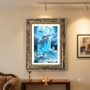 Polar Bear Decorative Photo Frame With White Mount | Premium Wall & Tabletop Picture Frame | Home, Office & Temple Decoration | 8x12 Inch (Pack Of 1) (F32433) Polar Bear Decorative Photo Frame With White Mount | Premium Wall & Tabletop Picture Frame | Home, Office & Temple Decoration | 8x12 Inch (Pack Of 1) (F32433)