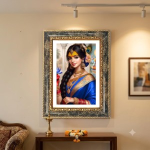 Radhaa Decorative Photo Frame With White Mount | Premium Wall & Tabletop Picture Frame | Home, Office & Temple Decoration | 8x12 Inch (Pack Of 1) (F32583) Radhaa Decorative Photo Frame With White Mount | Premium Wall & Tabletop Picture Frame | Home, Office & Temple Decoration | 8x12 Inch (Pack Of 1) (F32583)