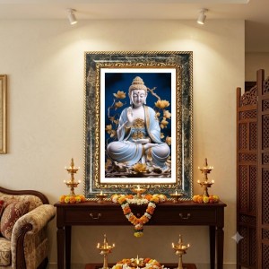 Vishnu Decorative Photo Frame With White Mount | Premium Wall & Tabletop Picture Frame | Home, Office & Temple Decoration | 12x16 Inch (Pack Of 1) (F31492) Vishnu Decorative Photo Frame With White Mount | Premium Wall & Tabletop Picture Frame | Home, Office & Temple Decoration | 12x16 Inch (Pack Of 1) (F31492)