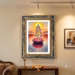 Murugann Decorative Photo Frame With White Mount | Premium Wall & Tabletop Picture Frame | Home, Office & Temple Decoration | 10x14 Inch (Pack Of 1) (F31549)