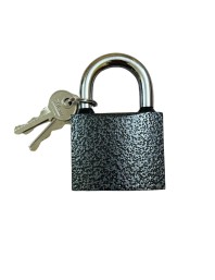 Heavy Duty Metal Padlock with 3 Keys | Durable Security Lock for Doors, Gates, Cabinets, Lockers, Luggage & Storage | Anti-Rust Iron Padlock (Pack of 1)