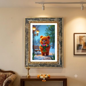 Orange Teddy Bear Decorative Photo Frame With White Mount | Premium Wall & Tabletop Picture Frame | Home, Office & Temple Decoration | 8x12 Inch (Pack Of 1) (F32473) Orange Teddy Bear Decorative Photo Frame With White Mount | Premium Wall & Tabletop Picture Frame | Home, Office & Temple Decoration | 8x12 Inch (Pack Of 1) (F32473)