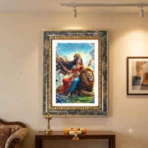 Ram Darbar Decorative Photo Frame With White Mount | Premium Wall & Tabletop Picture Frame | Home, Office & Temple Decoration | 12x16 Inch (Pack Of 1) (F33234) Ram Darbar Decorative Photo Frame With White Mount | Premium Wall & Tabletop Picture Frame | Home, Office & Temple Decoration | 12x16 Inch (Pack Of 1) (F33234)