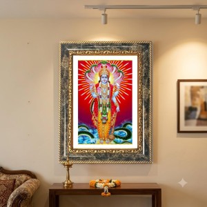Vishnu Decorative Photo Frame With White Mount | Premium Wall & Tabletop Picture Frame | Home, Office & Temple Decoration | 8x12 Inch (Pack Of 1) (F32398) Vishnu Decorative Photo Frame With White Mount | Premium Wall & Tabletop Picture Frame | Home, Office & Temple Decoration | 8x12 Inch (Pack Of 1) (F32398)