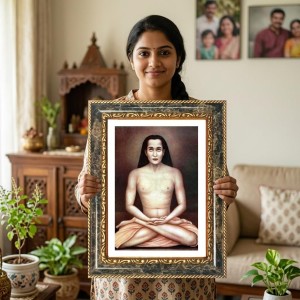 Paramahansa Yogananda Decorative Photo Frame With White Mount | Premium Wall & Tabletop Picture Frame | Home, Office & Temple Decoration | 10x14 Inch (Pack Of 1) (F33161) Paramahansa Yogananda Decorative Photo Frame With White Mount | Premium Wall & Tabletop Picture Frame | Home, Office & Temple Decoration | 10x14 Inch (Pack Of 1) (F33161)