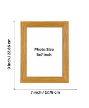 Wooden Photo Frame | Natural Wood Finish Picture Frame | Wall Hanging & Tabletop Display | Modern Photo Frame for Home, Office, Living Room & Bedroom Decor
