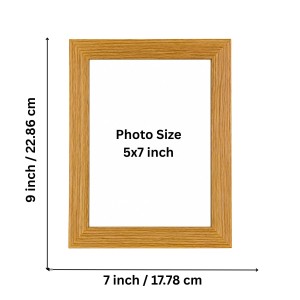 Wooden Photo Frame | Natural Wood Finish Picture Frame | Wall Hanging & Tabletop Display | Modern Photo Frame for Home, Office, Living Room & Bedroom Decor
