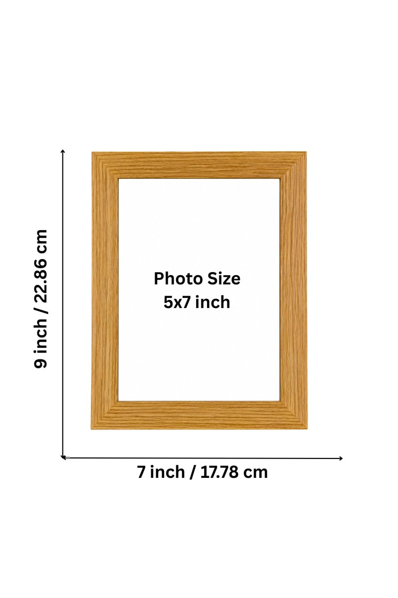 Wooden Photo Frame | Natural Wood Finish Picture Frame | Wall Hanging & Tabletop Display | Modern Photo Frame for Home, Office, Living Room & Bedroom Decor