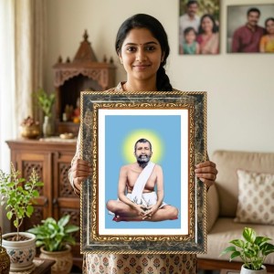 Sri Ramakrishna Paramahamsa Decorative Photo Frame With White Mount | Premium Wall & Tabletop Picture Frame | Home, Office & Temple Decoration | 8x12 Inch (Pack Of 1) (F33218) Sri Ramakrishna Paramahamsa Decorative Photo Frame With White Mount | Premium Wall & Tabletop Picture Frame | Home, Office & Temple Decoration | 8x12 Inch (Pack Of 1) (F33218)