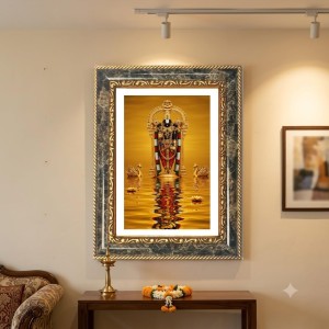 Venkateswara Decorative Photo Frame With White Mount | Premium Wall & Tabletop Picture Frame | Home, Office & Temple Decoration | 8x12 Inch (Pack Of 1) (F32417) Venkateswara Decorative Photo Frame With White Mount | Premium Wall & Tabletop Picture Frame | Home, Office & Temple Decoration | 8x12 Inch (Pack Of 1) (F32417)