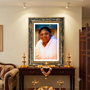 Spiritual Portrait Decorative Photo Frame With White Mount | Premium Wall & Tabletop Picture Frame | Home, Office & Temple Decoration | 8x12 Inch (Pack Of 1) (F31444)