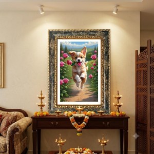 Krishna Decorative Photo Frame With White Mount | Premium Wall & Tabletop Picture Frame | Home, Office & Temple Decoration | 12x16 Inch (Pack Of 1) (F32494) Krishna Decorative Photo Frame With White Mount | Premium Wall & Tabletop Picture Frame | Home, Office & Temple Decoration | 12x16 Inch (Pack Of 1) (F32494)