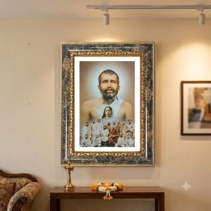 Sri Ramakrishna Paramahamsa Decorative Photo Frame With White Mount | Premium Wall & Tabletop Picture Frame | Home, Office & Temple Decoration | 8x12 Inch (Pack Of 1) (F33204) Sri Ramakrishna Paramahamsa Decorative Photo Frame With White Mount | Premium Wall & Tabletop Picture Frame | Home, Office & Temple Decoration | 8x12 Inch (Pack Of 1) (F33204)