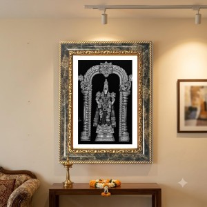 Trirupati Balajii Decorative Photo Frame With White Mount | Premium Wall & Tabletop Picture Frame | Home, Office & Temple Decoration | 8x12 Inch (Pack Of 1) (F31199) Trirupati Balajii Decorative Photo Frame With White Mount | Premium Wall & Tabletop Picture Frame | Home, Office & Temple Decoration | 8x12 Inch (Pack Of 1) (F31199)
