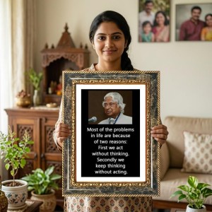 Yashoda And Krishna Decorative Photo Frame With White Mount | Premium Wall & Tabletop Picture Frame | Home, Office & Temple Decoration | 12x16 Inch (Pack Of 1) (F32453)