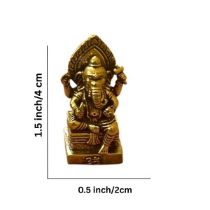 Mini Brass Murti Idol for Home Décor & Meditation | Handmade Antique Finish Brass Statue for Pooja Room, Office Desk & Spiritual Gift | Small Decorative Showpiece (Ganesh) Mini Brass Murti Idol for Home Décor & Meditation | Handmade Antique Finish Brass Statue for Pooja Room, Office Desk & Spiritual Gift | Small Decorative Showpiece (Ganesh)